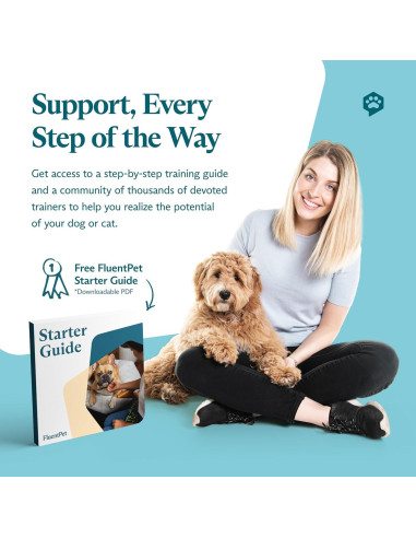 Kit de Inicio FluentPet Speak Up - 6 Botones Grabables para Mascotas