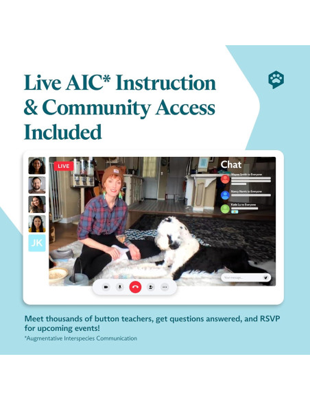 Kit de Inicio FluentPet Speak Up - 6 Botones Grabables para Mascotas