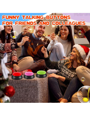 6 Botones Grabables para Perros Ovveroche - Entrenamiento y Juego