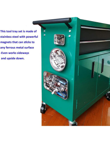 Juego de Bandejas Magnéticas 3pc BYHH - Acero Inoxidable