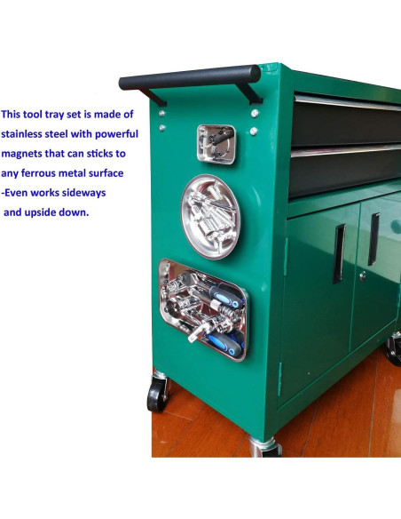 Juego de Bandejas Magnéticas 3pc BYHH - Acero Inoxidable