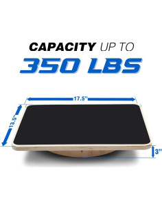 Tabla de Equilibrio Profesional Yes4All de Madera 44.5cm 2