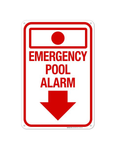 Cartel de Alarma de Emergencia para Piscina Sigo Signs 30x45 cm