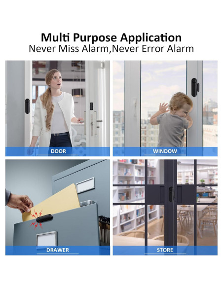 Alarma de Puerta y Ventana Metak D130 - 5 Sensores 120dB