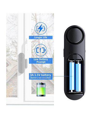 Alarma de Puerta y Ventana Metak D130 - 5 Sensores 120dB