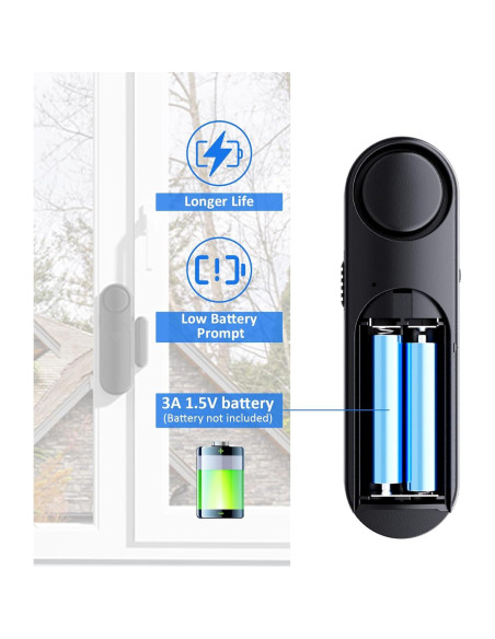 Alarma de Puerta y Ventana Metak D130 - 5 Sensores 120dB