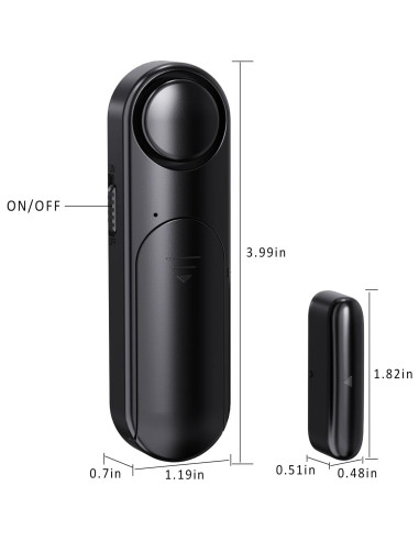 Alarma de Puerta y Ventana Metak D130 - 5 Sensores 120dB