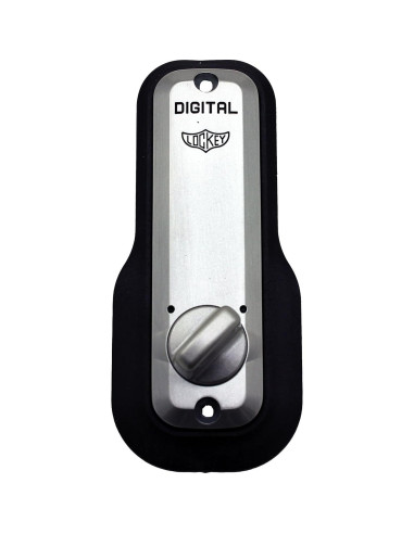 Cerradura Digital LockeyUSA M210 Sin Llave Mecánica Níquel Satinado