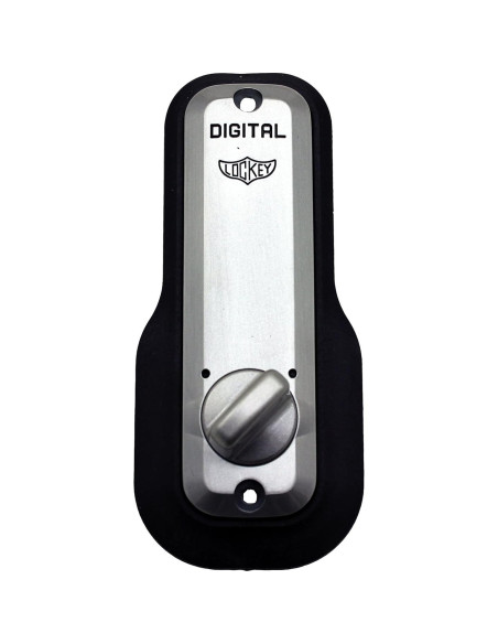Cerradura Digital LockeyUSA M210 Sin Llave Mecánica Níquel Satinado