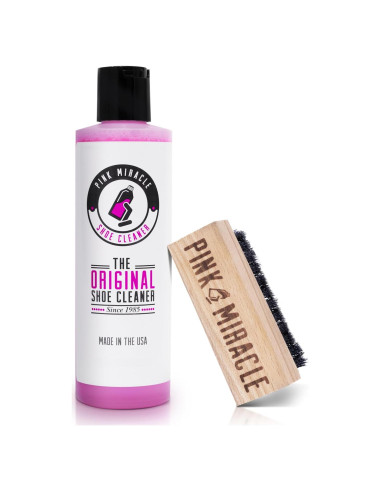 Kit Limpiador de Zapatos Pink Miracle 113.4g con Cepillo