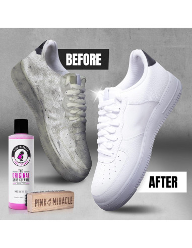 Kit Limpiador de Zapatos Pink Miracle 113.4g con Cepillo