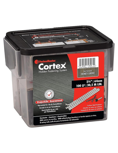 Sistema de Fijación Oculta Trex Cortex Honey Grove 224 Pzas