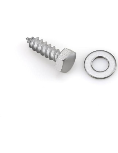 20 Tornillos Hexagonales Acero Inoxidable 304 1/4 x 25mm con Arandelas