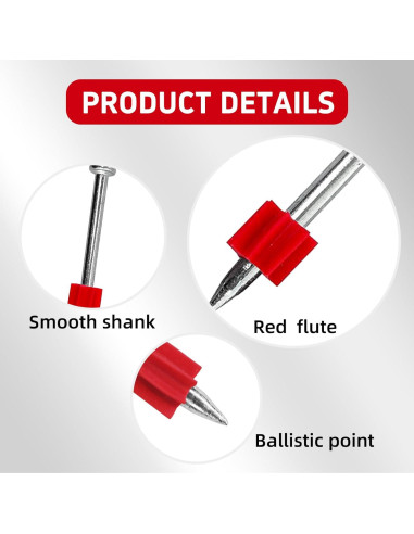 Sujetadores Actuados por Polvo DECK DECO PD250 100 Piezas