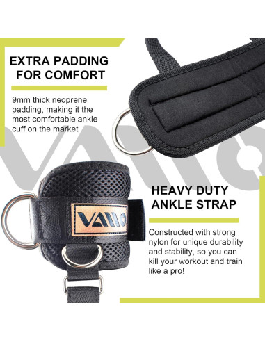 Correas de Tobillo VAIIO Ajustables de Neopreno para Ejercicio
