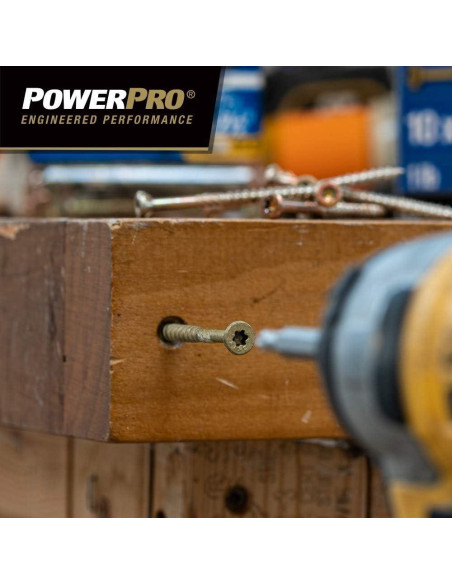 Tornillos para Terrazas Power Pro 10 x 89 mm 1000 Piezas