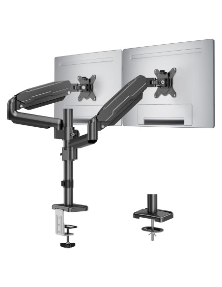 Soporte Doble para Monitor MOUNT PRO 13-32" Ajustable Negro