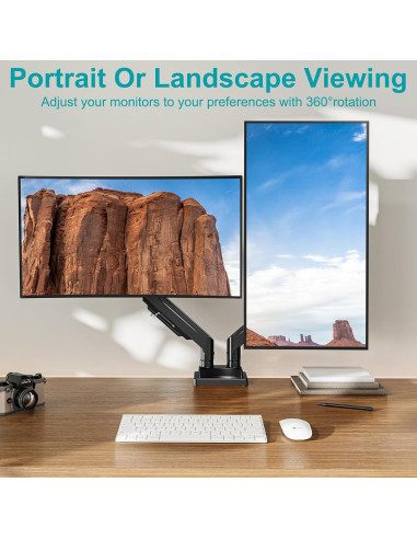 Soporte Doble de Monitor MOUNT PRO para Pantallas de 43"