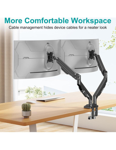 Soporte Doble de Monitor MOUNT PRO para Pantallas de 43"