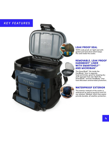 Enfriador Sin Cremallera Titan por Arctic Zone 12.58L