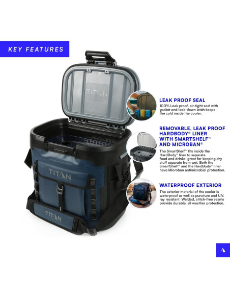 Enfriador Sin Cremallera Titan por Arctic Zone 12.58L