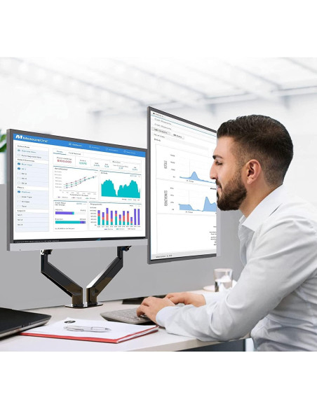 Soporte Doble para Monitor Pholiten MD800 32" Ajustable VESA