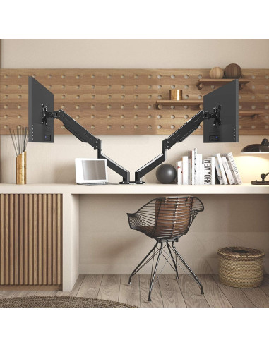 Soporte Doble para Monitor Pholiten MD800 32" Ajustable VESA