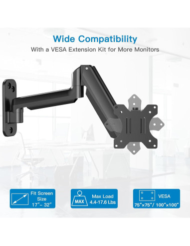 Soporte de Pared para Monitor HUANUO HNWSS1 13-32" Ajustable