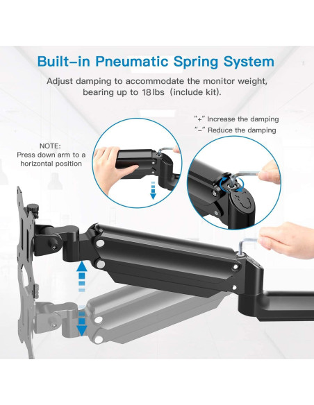 Soporte de Pared para Monitor HUANUO HNWSS1 13-32" Ajustable