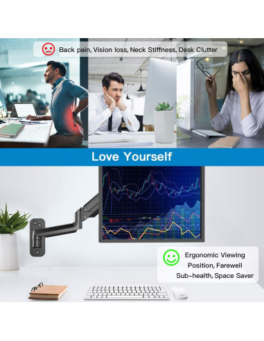 Soporte de Pared para Monitor HUANUO HNWSS1 13-32" Ajustable