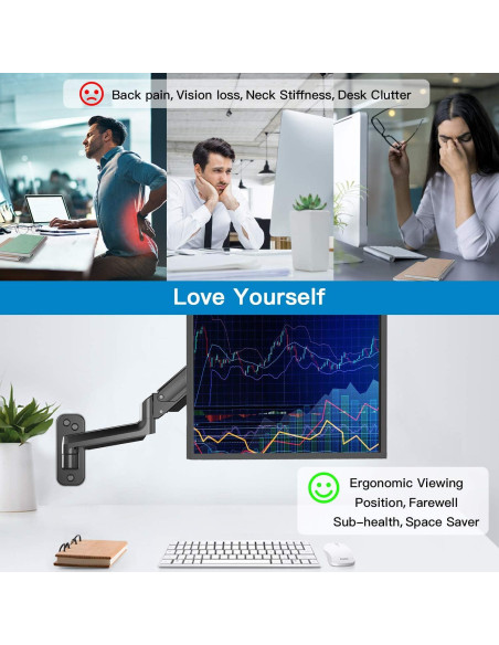 Soporte de Pared para Monitor HUANUO HNWSS1 13-32" Ajustable