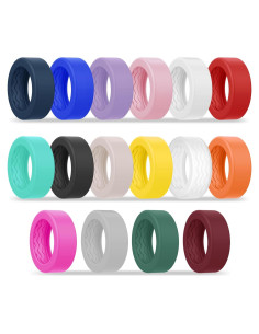 Paquete de 16 fundas de silicona Bougraite para anillo inteligente