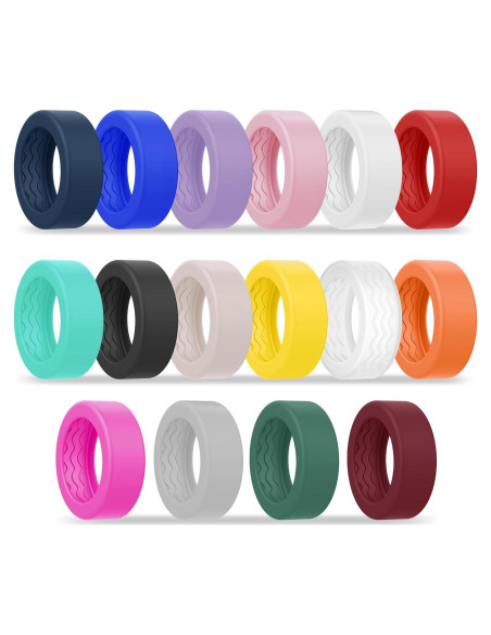 Paquete de 16 fundas de silicona Bougraite para anillo inteligente