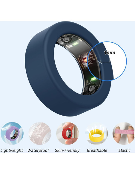 Paquete de 16 fundas de silicona Bougraite para anillo inteligente