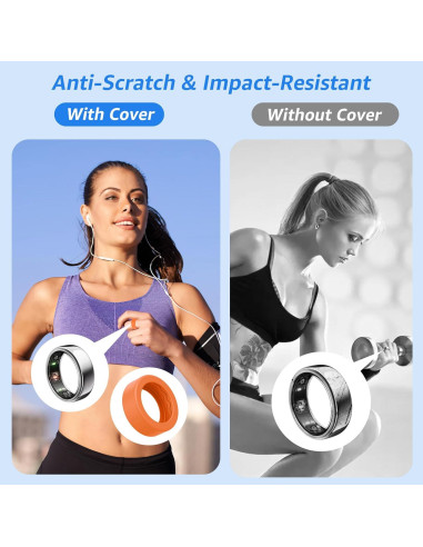 Paquete de 16 fundas de silicona Bougraite para anillo inteligente