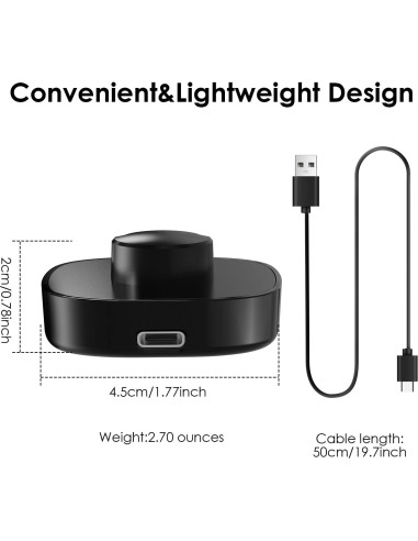 Cargador rápido Oura Ring Gen3 Tamaño 8 USB-C WONJOY