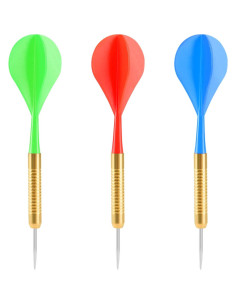 Juego de Dardos de Acero Inoxidable Accmor - 12 Piezas 2