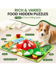 Alfombra de Olfateo Mewoo para Perros 70.1x50.8 cm Mejorada 2