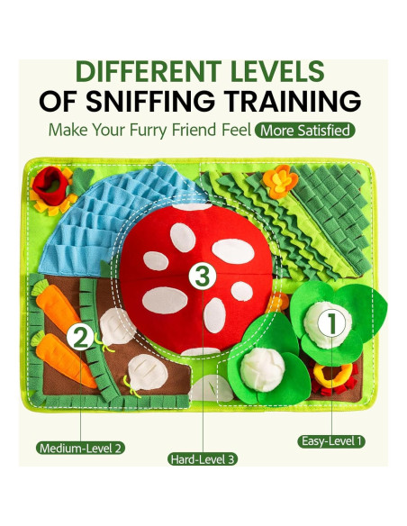Alfombra de Olfateo Mewoo para Perros 70.1x50.8 cm Mejorada
