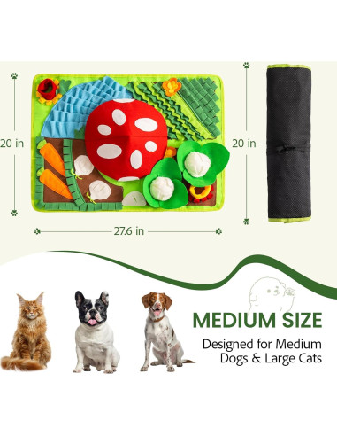 Alfombra de Olfateo Mewoo para Perros 70.1x50.8 cm Mejorada