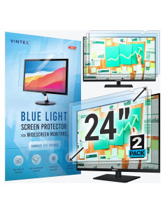 Protector de Pantalla Antirreflejo VINTEZ 24" Luz Azul 2 Pcs