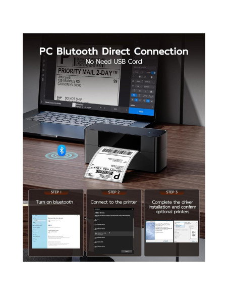 Impresora de Etiquetas Térmicas Itari 245-BT Bluetooth 4x6