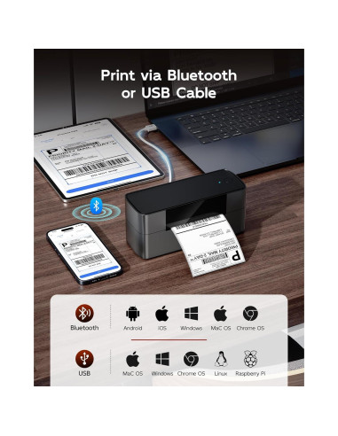 Impresora de Etiquetas Térmicas Itari 245-BT Bluetooth 4x6