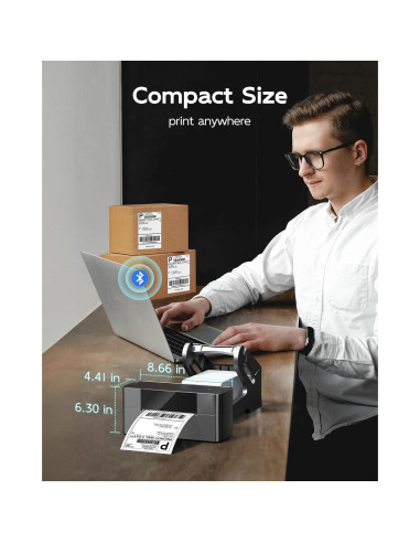 Impresora de Etiquetas Térmicas Itari 245-BT Bluetooth 4x6