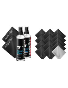 Kit de Limpieza de Gafas MagicFiber 17 Piezas - 2 Aerosoles 59ml + 15 Paños Microfibra