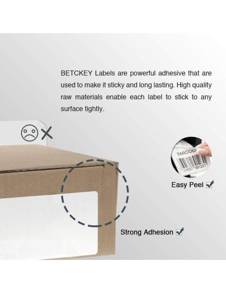 Etiquetas de Envío BETCKEY 30256 - 10 Rollos 3000 Etiquetas 59x102mm