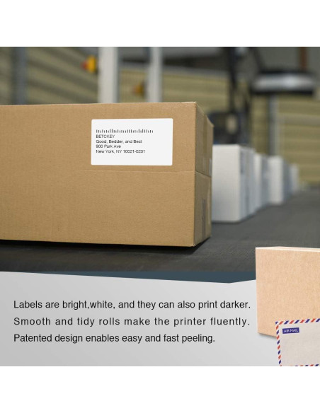 Etiquetas de Envío BETCKEY 30256 - 10 Rollos 3000 Etiquetas 59x102mm