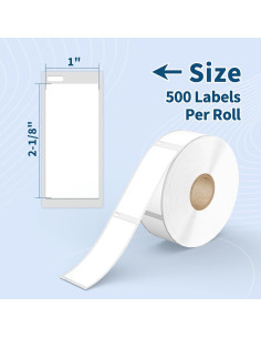 12 Rollos Etiquetas Térmicas Tacnology 1"x2-1/8" 6000 Pcs 2