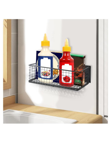 Organizador Magnético de Nevera Ranjaner 25x10x8cm Negro