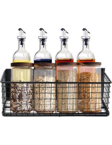 Organizador Magnético de Nevera Ranjaner 25x10x8cm Negro